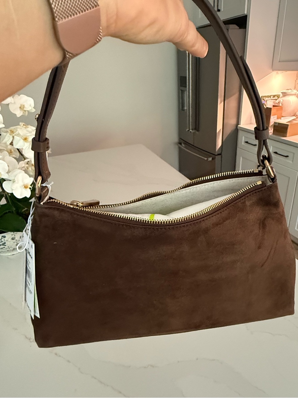 SAM EDELMAN
suede marilyn shoulder bag NWT - Picture 6 of 9